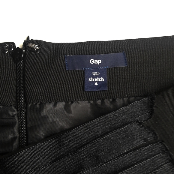 Gap Small Black Stretch Skirt With Ribbon Detail - Picture 4 of 10